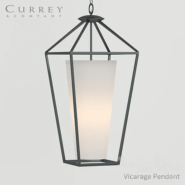 Chandelier Currey&Company Vicarage Pendant 3DSMax File