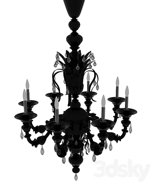 chandelier De Majo 6099_k12 3ds Max