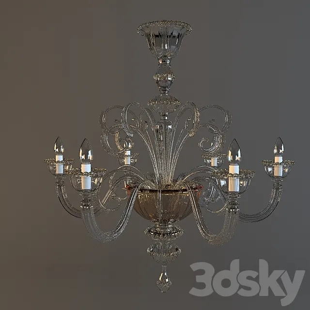 chandelier deMajo 3ds Max