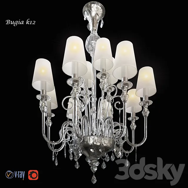 chandelier DeMajo Bugia k12 3ds Max