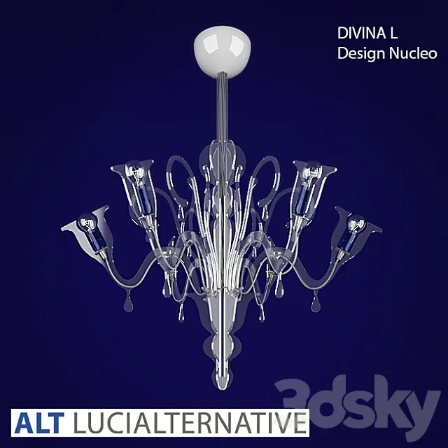 chandelier Divina L Design Nucleo 3ds Max