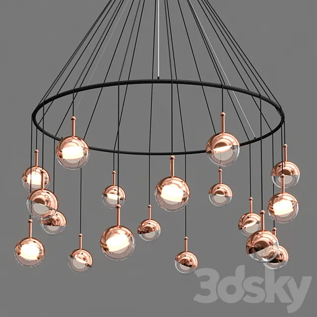 Chandelier Dora P12 3DS Max Model