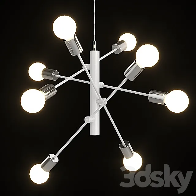 Chandelier Eglo Gradoli 98017. 3DSMax File