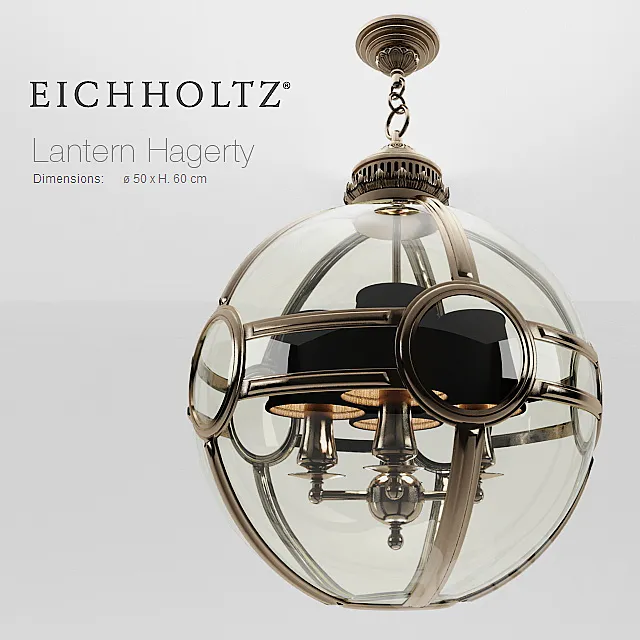 Chandelier EICHHOLTZ Lantern Hagerty 3ds Max
