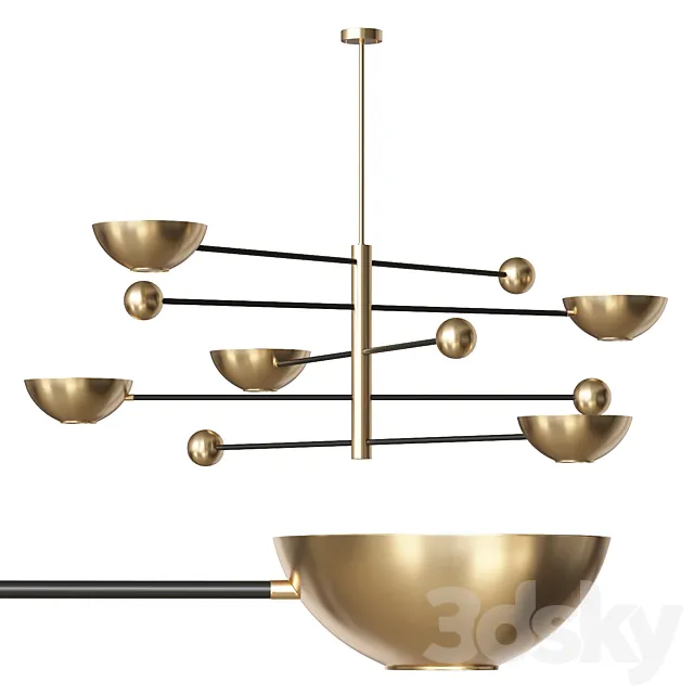 Chandelier Eichholtz Salinas 3ds Max