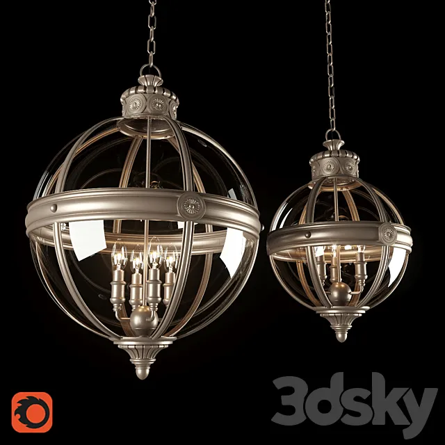 Chandelier Elstead lighting FEADAMS 3DSMax File