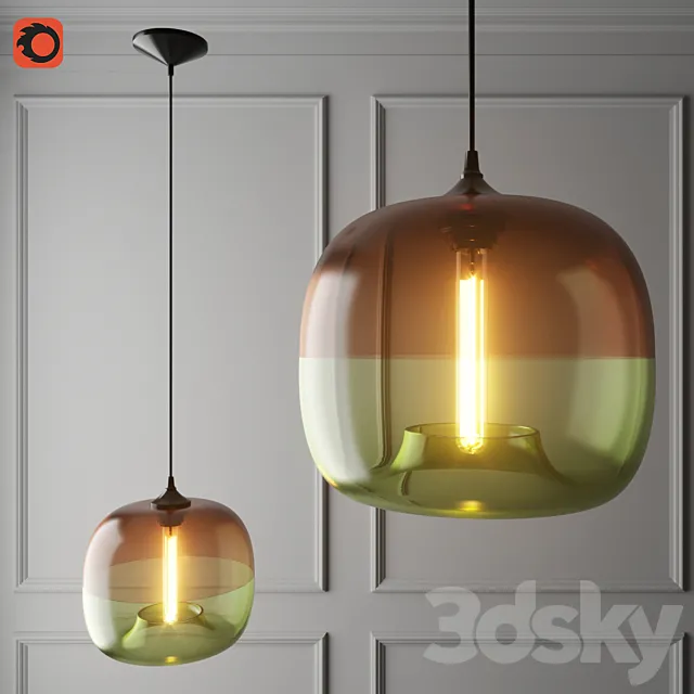 Chandelier Encalmo-stamen Pendant Chocolate-smoke 3ds Max