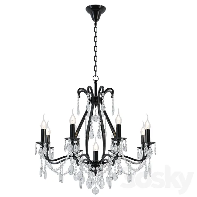 Chandelier Ercolano E 1.1.8.601 N 3DS Max Model