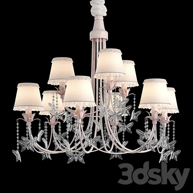 Chandelier Eurolampart Mia 3ds Max