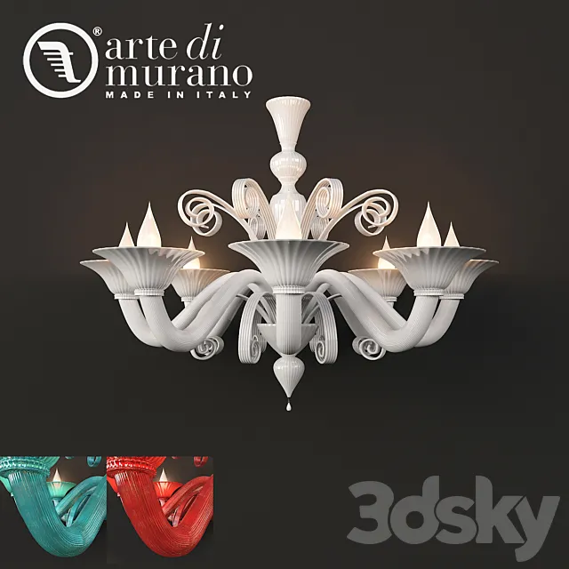 Chandelier factory Arte di Murano 3DS Max Model