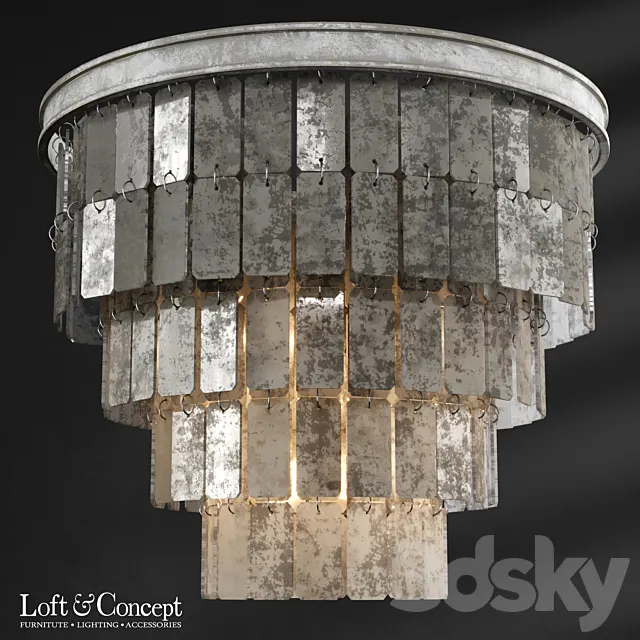 Chandelier Fantine Ceiling Loft-Concept 3ds Max