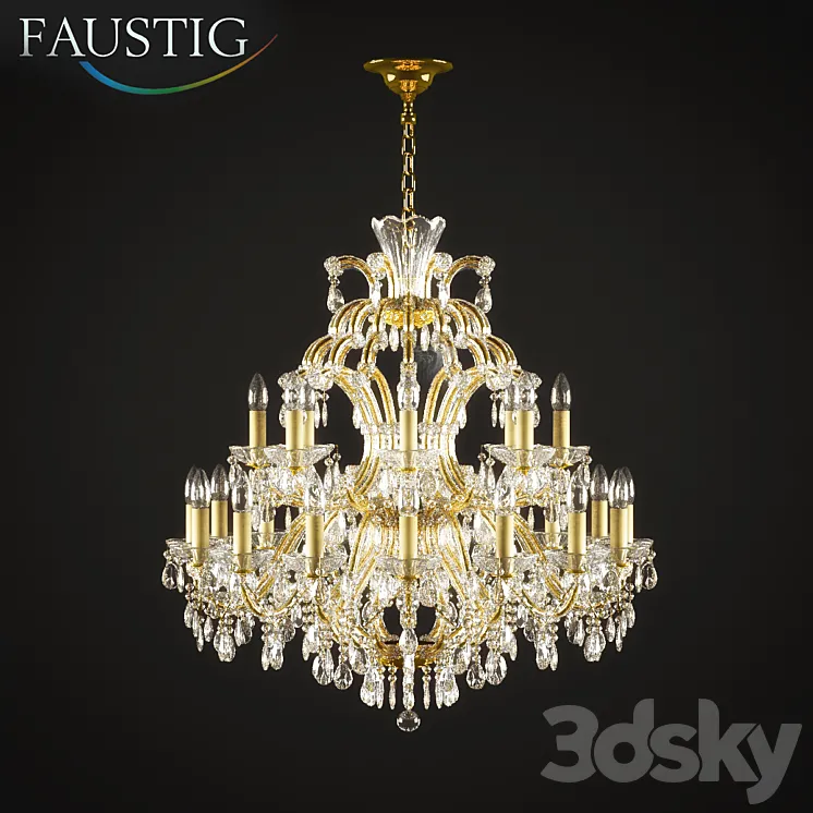 Chandelier Faustig 42000 \/ 26sws 3DS Max