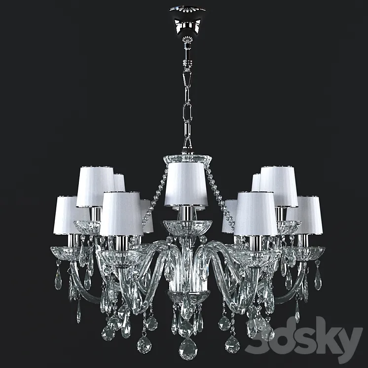 CHANDELIER FAVOURITE ROYAL 7189-12P-V2 Glass 3DS Max