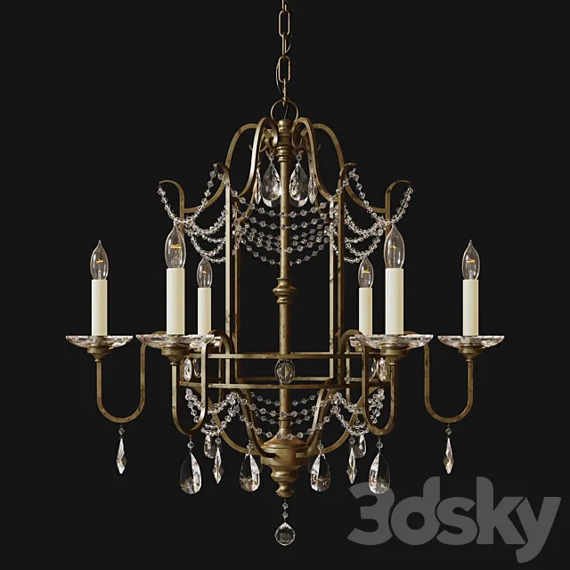 Chandelier Feiss Gianna FE _ GIANNA6 3ds Max