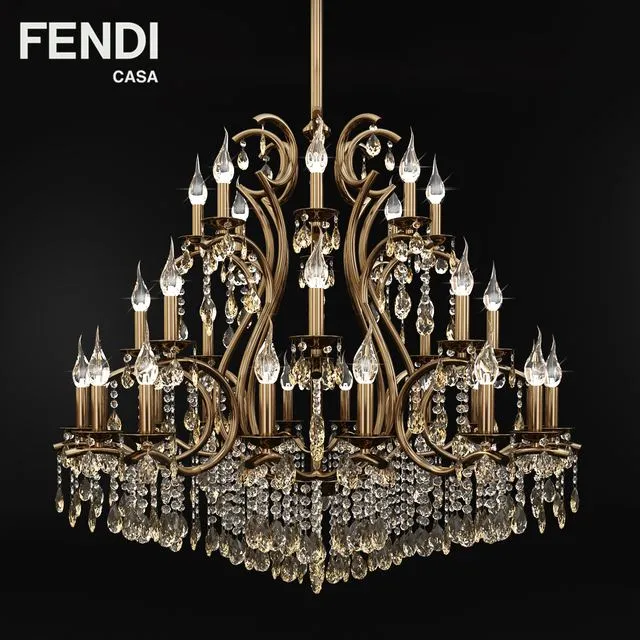 Chandelier Fendi Casa 3dsMax Model