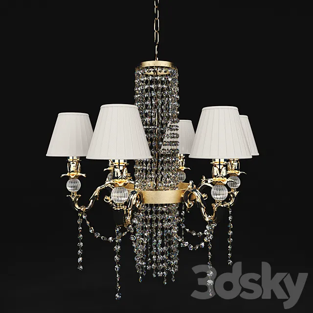 Chandelier Flamina 7580-6 3ds Max