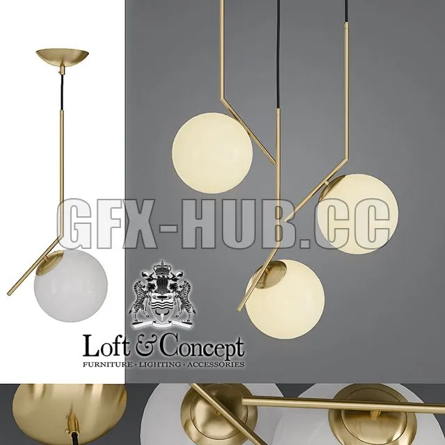 Chandelier Flos IC Lights 3dsMax Model