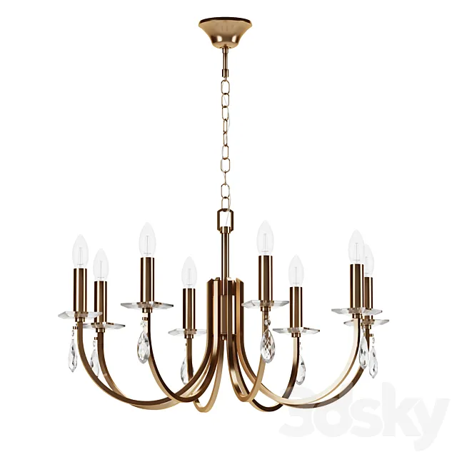 Chandelier Freya Forte 3DS Max Model