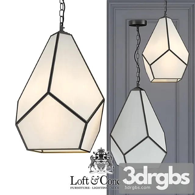 Chandelier geometry glass light pendant milk 4