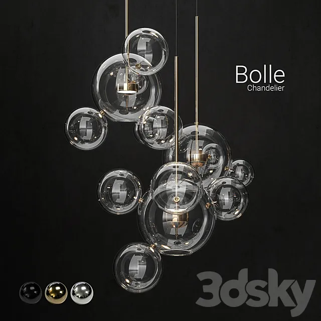 Chandelier Giopato & Coombes Bolle14 lights 2 3DSMax File