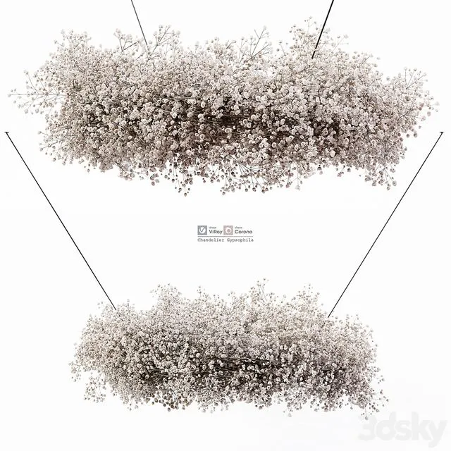 Chandelier Gypsophila 3dsMax Model