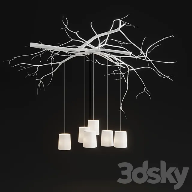 Chandelier handmade in Chalet style 3ds Max