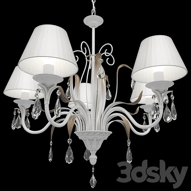 Chandelier hanging 10002-5L Aurora 3ds Max