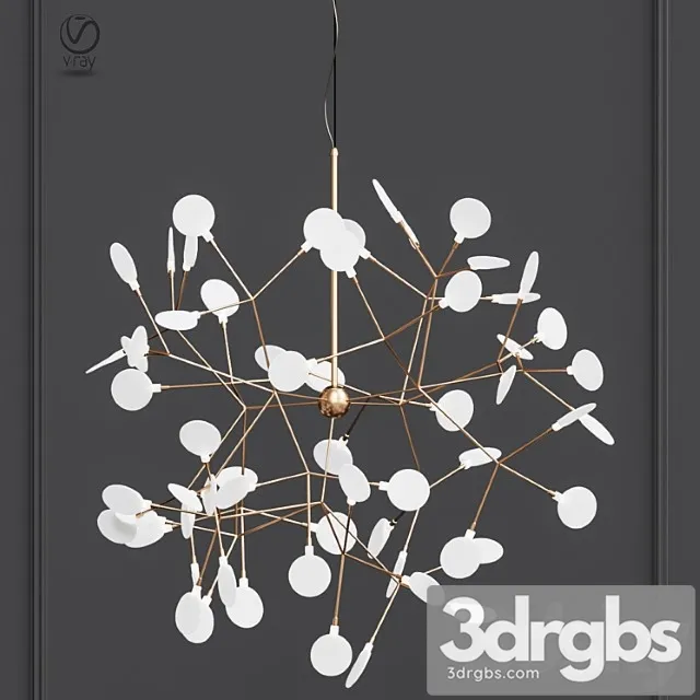 Chandelier heracleum gold 3dsmax Download