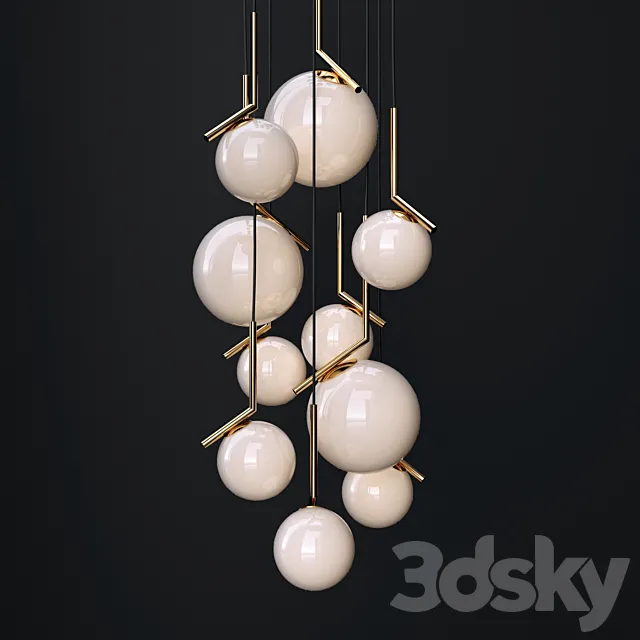 Chandelier  IC GOLD 3ds Max