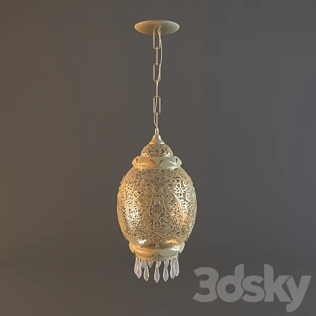 Chandelier in Oriental style 3ds Max