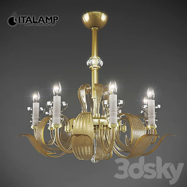 Chandelier Italamp 550-8 Amber 3ds Max