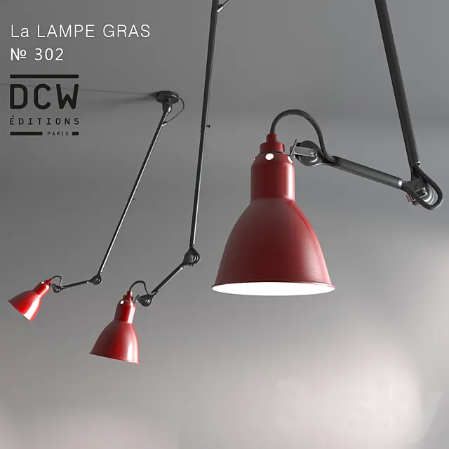 Chandelier La LAMPE GRAS 302 3DSMax File