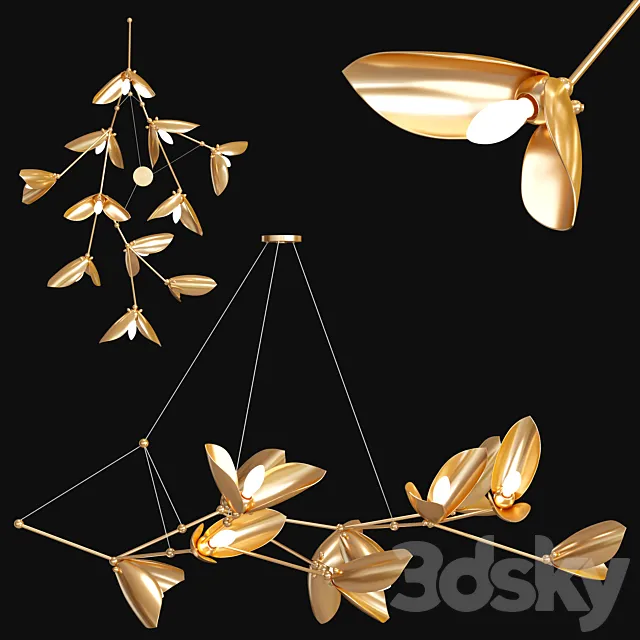 Chandelier LAVRA B 3ds Max