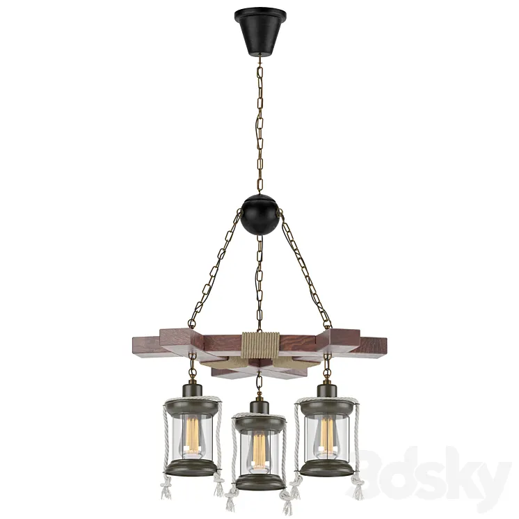 chandelier light 3 3DS Max