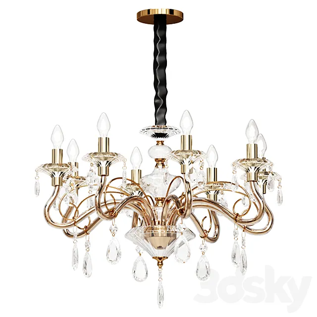 Chandelier Light Fixture 3ds Max