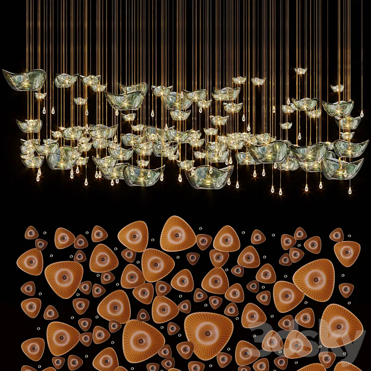 Chandelier Light Vargov 3DS Max