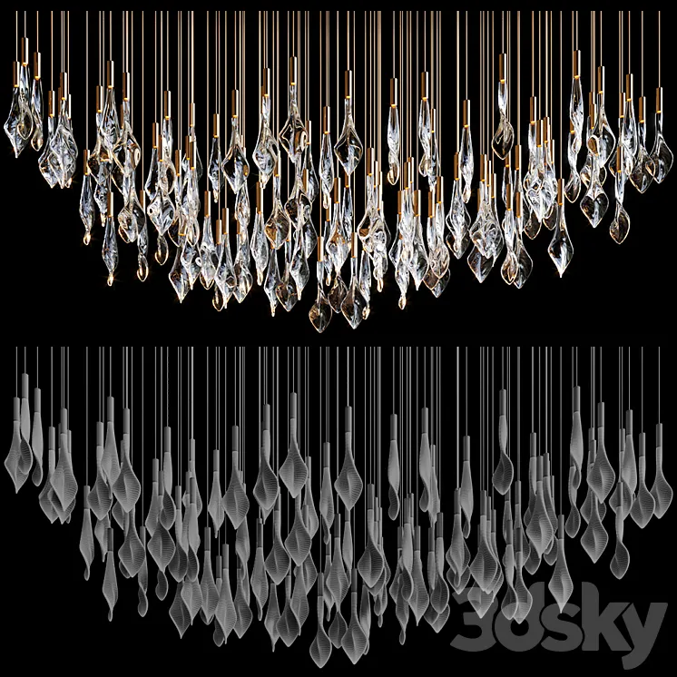 Chandelier Light Vargov 3DS Max