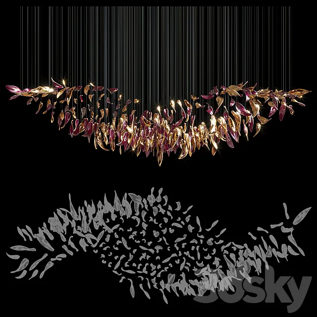 Chandelier Light Vargov 3ds Max