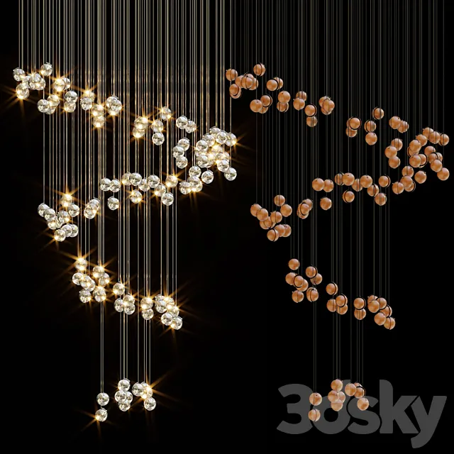 Chandelier Light Vargov 3DS Max Model