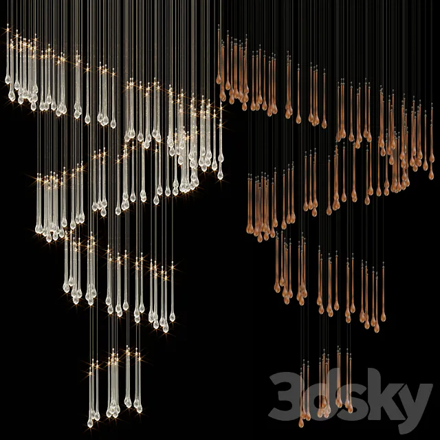 Chandelier Light Vargov 3DS Max Model