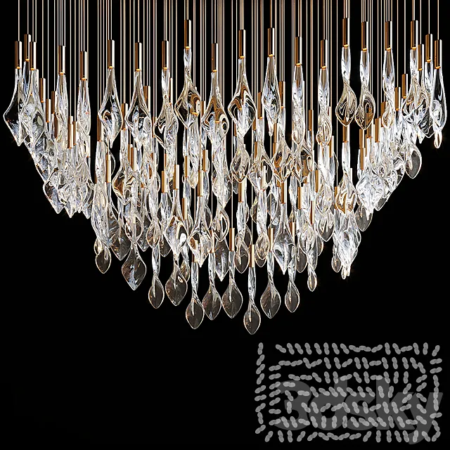 Chandelier Light Vargov 3DS Max Model