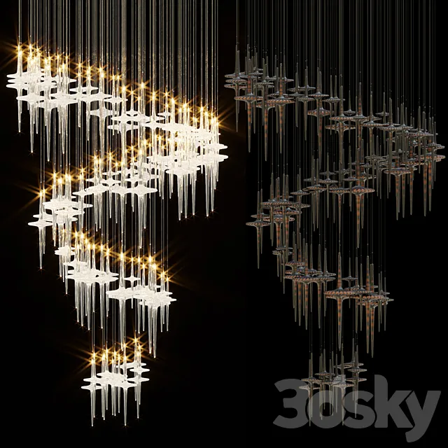 Chandelier Light Vargov 3DS Max Model