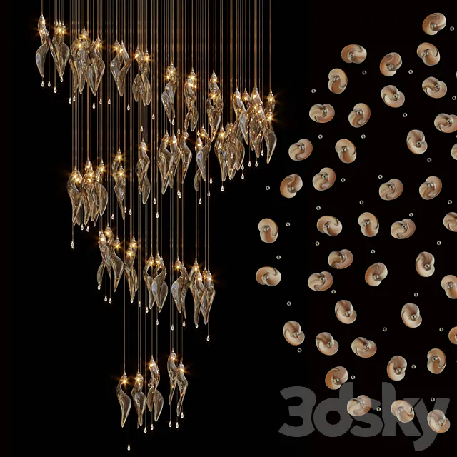 Chandelier Light Vargov 3DS Max Model