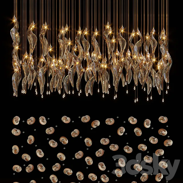 Chandelier Light Vargov 3DS Max Model