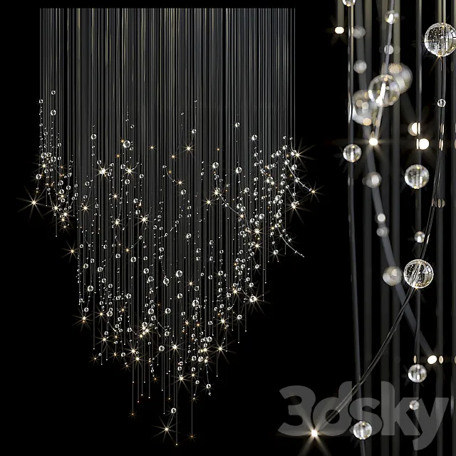 Chandelier Light Vargov – Fiber 3ds Max