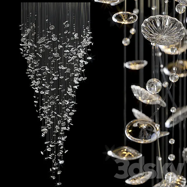 Chandelier Light Vargov – Fiber 3DS Max Model