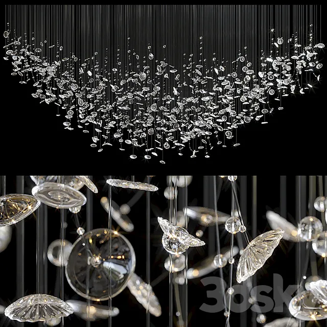 Chandelier Light Vargov – Fiber 3DS Max Model