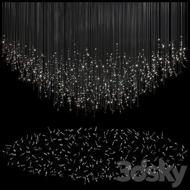 Chandelier Light Vargov – Fiber 3ds Max