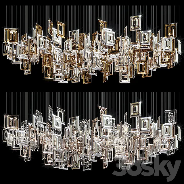 Chandelier Light Vargov – Geometric 3ds Max