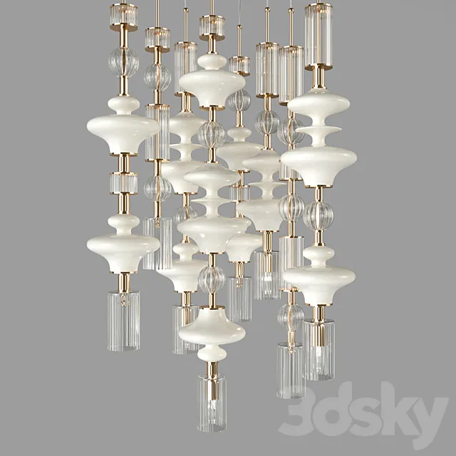 Chandelier Lorenzon 3ds Max
